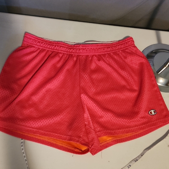 Champion Athletic Shorts Pink and Orange Lightweight Design - Picture 1 of 7